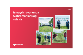 В Исмаиллы заложен «Qəhrəmanlar bağı» в память о 189 шехидах