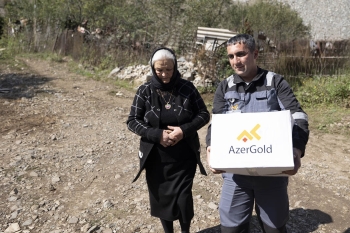 “AzerGold” Daşkəsəndə Vətən müharibəsi şəhidlərinin ailə üzvlərini və  qaziləri ziyarət edib | FED.az