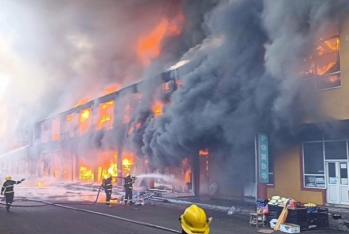 Masallıda bazar yanır - FOTO