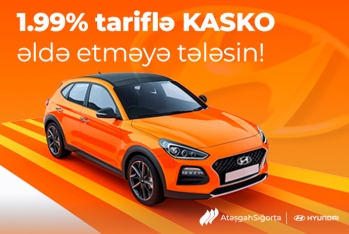 “Atəşgah" Sığortadan “Hyundai” avtomobillərinə özəl - KASKO KAMPANİYASI!