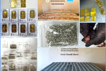 Doqquz ayda ölkəyə qanunsuz 1295 karatdan çox qiymətli daşlar gətirilib