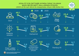 Azərbaycanın qeyri-neft-qaz ixracı artıb - İxrac İcmalının noyabr sayı açıqlandı | FED.az