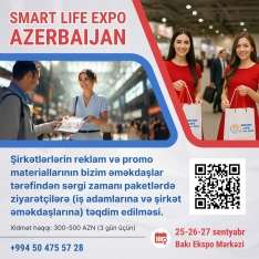 Bakıda keçiriləçək  "SMART LİFE EXPO" sərgisinə sayılı günlər qaldı - [red]QEYDİYYAT DAVAM EDİR[/red] | FED.az
