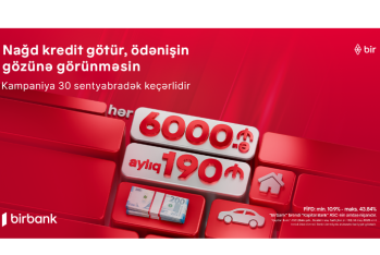 Kapital Bank-dan yeni kredit kampaniyası: 6000 AZN götür, aylıq 190 AZN ödə