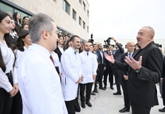 Prezident Qarabağ Universiteti Klinikasının, Tibb və sağlamlıq elmləri fakültəsinin açılışında - FOTOLAR | FED.az