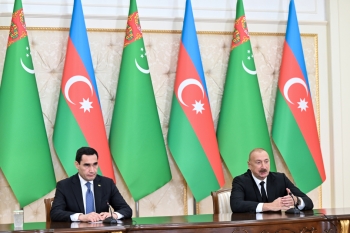 Azərbaycan və Türkmənistan prezidentləri mətbuata bəyanatlarla çıxış ediblər - TAM MƏTN | FED.az
