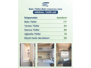 Bakı–Tbilisi–Bakı marşrutunda siniflər üzrə gediş haqqı açıqlanıb - CƏDVƏL | FED.az