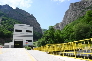 Laçında Hoçaz çayının üzərində yerləşən su elektrik stansiyalarının açılışı olub - FOTOLAR | FED.az