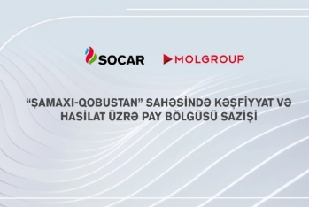 SOCAR və "MOL Group" Şamaxı-Qobustan sahəsində kəşfiyyat və hasilat üzrə pay bölgüsü sazişi imzalayıb