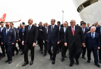 Azərbaycan və Türkiyə prezidentləri Zəngilan aeroportunun açılışında - İŞTİRAK EDİB - FOTOLAR[b][red] - YENİLƏNİB[/red][/b] | FED.az