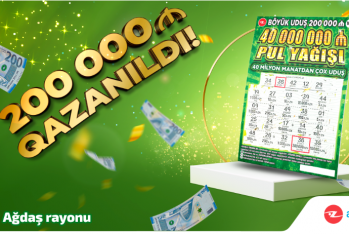 Azərbaycanda rayon sakini lotereyada - 200 MİN MANAT UDDU