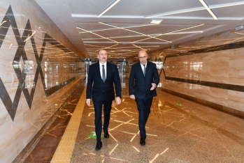 Prezident metronun “Xocəsən” elektrik deposunun və stansiyasının açılışında - İŞTİRAK ETDİ