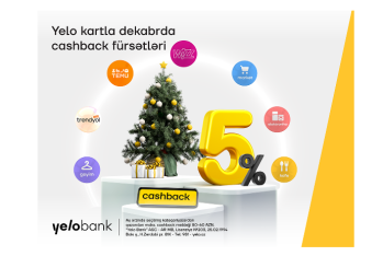 Yelo kartın dekabr üçün - CASHBACK FÜRSƏTLƏRİ!