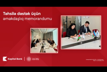 Между Kapital Bank и Фондом образовательных студенческих кредитов подписан меморандум о сотрудничестве