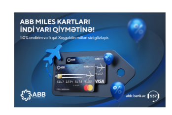 ABB Miles kartları indi - 50% ENDİRİMLƏ