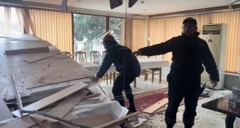 Yasamalda mərasim evinin tavanı çöküb - 3 NƏFƏR YARALANIB - FOTO - VİDEO | FED.az