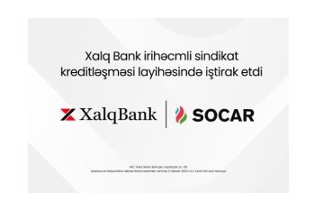 Халг Банк принял участие в международном проекте финансирования SOCAR Türkiye на сумму 1,6 млрд долларов США