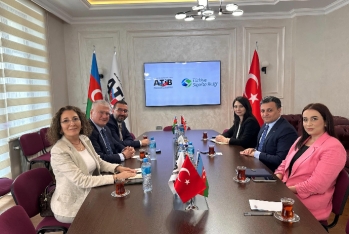 ATİB sədri Türkiyə Sığorta Birliyinin nümayəndə heyətini qəbul edib - FOTO