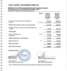 «Level Leasing» ASC-nin aktivləri 3 milyon manat azalıb - HESABAT | FED.az