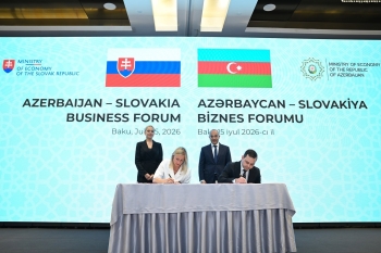 Bakıda Azərbaycan-Slovakiya biznes forumu keçirilib - FOTO | FED.az