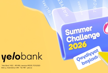 Yelo Bank-ın Summer Challenge 2026 təcrübə proqramına - QEYDİYYAT BAŞLADI!