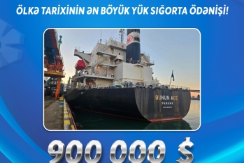 “Azərbaycan Sənaye Sığorta” ASC-dən növbəti rekord sığorta ödənişi: 900 000 ABŞ DOLLARI