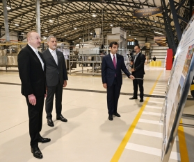 Prezident Bakıda yeni zavodun açılışında - FOTOLAR | FED.az