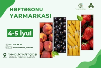 Paytaxtda növbəti “Kənddən şəhərə” həftəsonu yarmarkası təşkil olunacaq