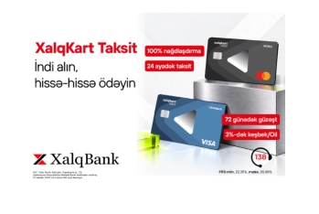 Халг Банк представил новую карту XalqKart Taksit