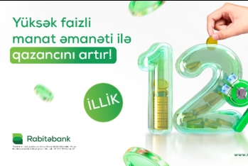 "Rabitəbank"da etibarlı əmanətiniz rahat gəlir gətirəcək!