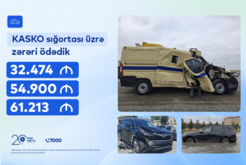 “PAŞA Sığorta” sentyabrda KASKO sığortası üzrə yüksək ödənişlərlə fərqlənib