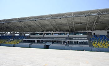 Prezident İlham Əliyev Mehriban Əliyeva Gəncə şəhər stadionunda tikinti işlərinin gedişi ilə tanış olublar - [red]YENİLƏNİB[/red] | FED.az