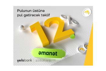 Yelo Bank ilə əmanətindən daha çox - GƏLİR QAZANIN!