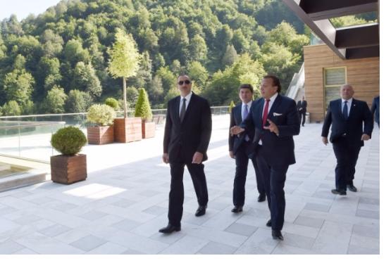 Azərbaycan prezidenti “Qafqaz Tufandağ Mountain Resort” otelinin açılışında iştirak edib