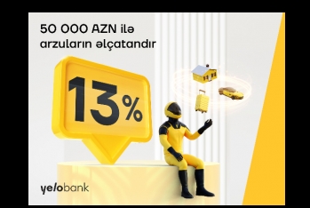 «Yelo Bank»dan illik cəmi - 13%-LƏ KREDİT