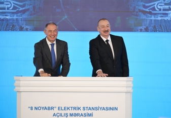 Mingəçevirdə “8 Noyabr” Elektrik Stansiyasının açılış mərasimi keçirilib | FED.az
