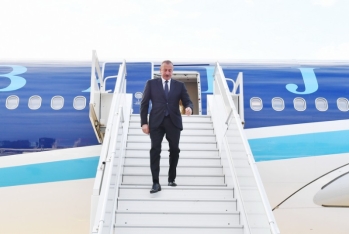 İlham Əliyev Türkmənistana işgüzar səfərə gedib