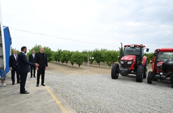 [red]İlham Əliyev Yevlax pilot aqroparkının açılışında iştirak edib - FOTOLAR[/red] | FED.az