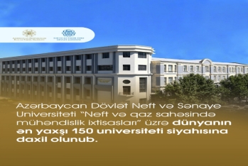 Azərbaycanın bu universiteti dünyanın ən yaxşı universitetlərinin fənn reytinqləri siyahısında