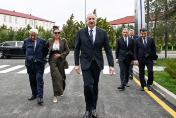 İlham Əliyev Milli Aviasiya Akademiyasında Beynəlxalq Təlim Mərkəzinin açılışında - FOTOLAR