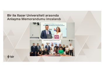 Bir və Xəzər Universiteti gələcəyin peşəkarları üçün - GÜCLƏRİNİ BİRLƏŞDİRİR