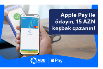Apple Pay ilə ödəyin - 15 AZN KEŞBƏK QAZANIN!