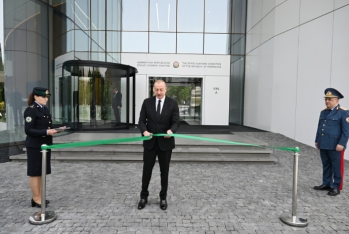 İlham Əliyev Gömrük Komitəsinin - YENİ BİNASININ AÇILIŞINDA - FOTOLAR
