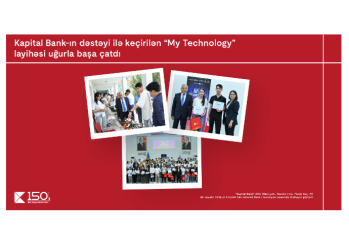 Конкурс «My Technology», проведенный при поддержке Kapital Bank, завершился
