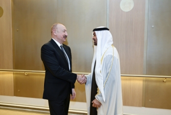 İlham Əliyev Birləşmiş Ərəb Əmirliklərinə səfərə gəlib