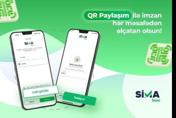 “SİMA İmza”nın yeni QR paylaşım funksiyası - İSTİFADƏYƏ VERİLDİ