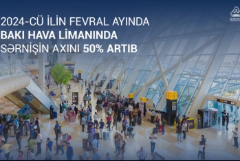 Bakı hava limanında sərnişin axını fevralda - 50%-DƏN ÇOX ARTIB