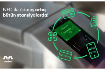 Bakı metrosunun bütün stansiyalarında yeni ödəniş üsulunun tətbiqinə başlanılıb