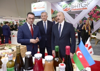 Prezident İlham Əliyev “InterFood Azerbaijan” və “Caspian Agro” sərgiləri ilə tanış olub - FOTOLAR | FED.az