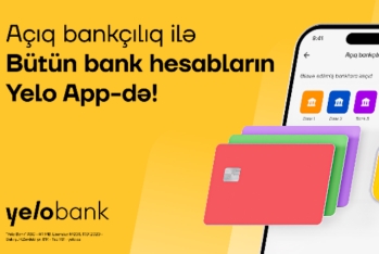 Yelo Bank Açıq Bankçılıq imkanları ilə bütün hesablarınızı - EYNİ TƏTBİQDƏ BİRLƏŞDİRİR